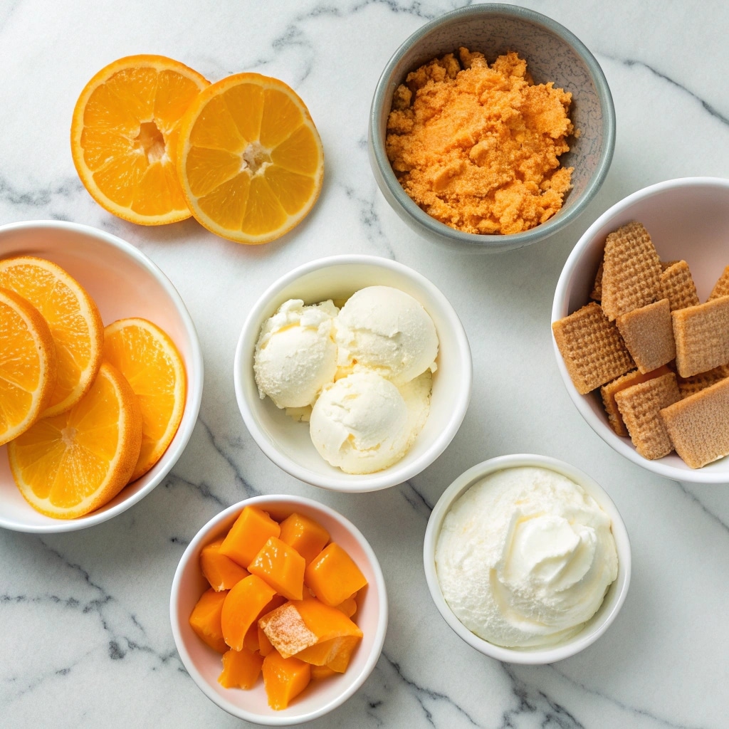 Orange Creamsicle Dessert Ingredients
